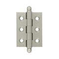 Patioplus 2 x 1.5 in. Hinge with Ball Tips, Satin Nickel - Solid PA1619019